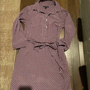 Banana republic dress red white with hints of blue